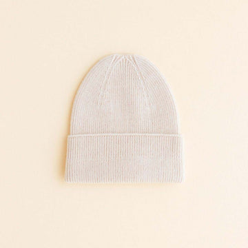 Beanie Fonzie Newborn - Cream - Hvid